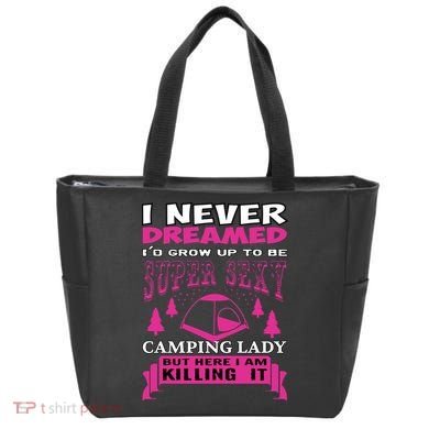 Super Sexy Camping Lady Tote Bag