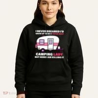 Super Sexy Camping Lady Killing It Hoodie thumb 5