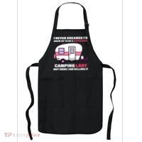 Super Sexy Camping Lady Killing It Apron thumb 0