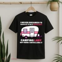 Super Sexy Camping Lady Killing It T-Shirt thumb 2