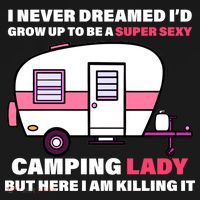 Super Sexy Camping Lady Killing It Bucket Hat thumb 4