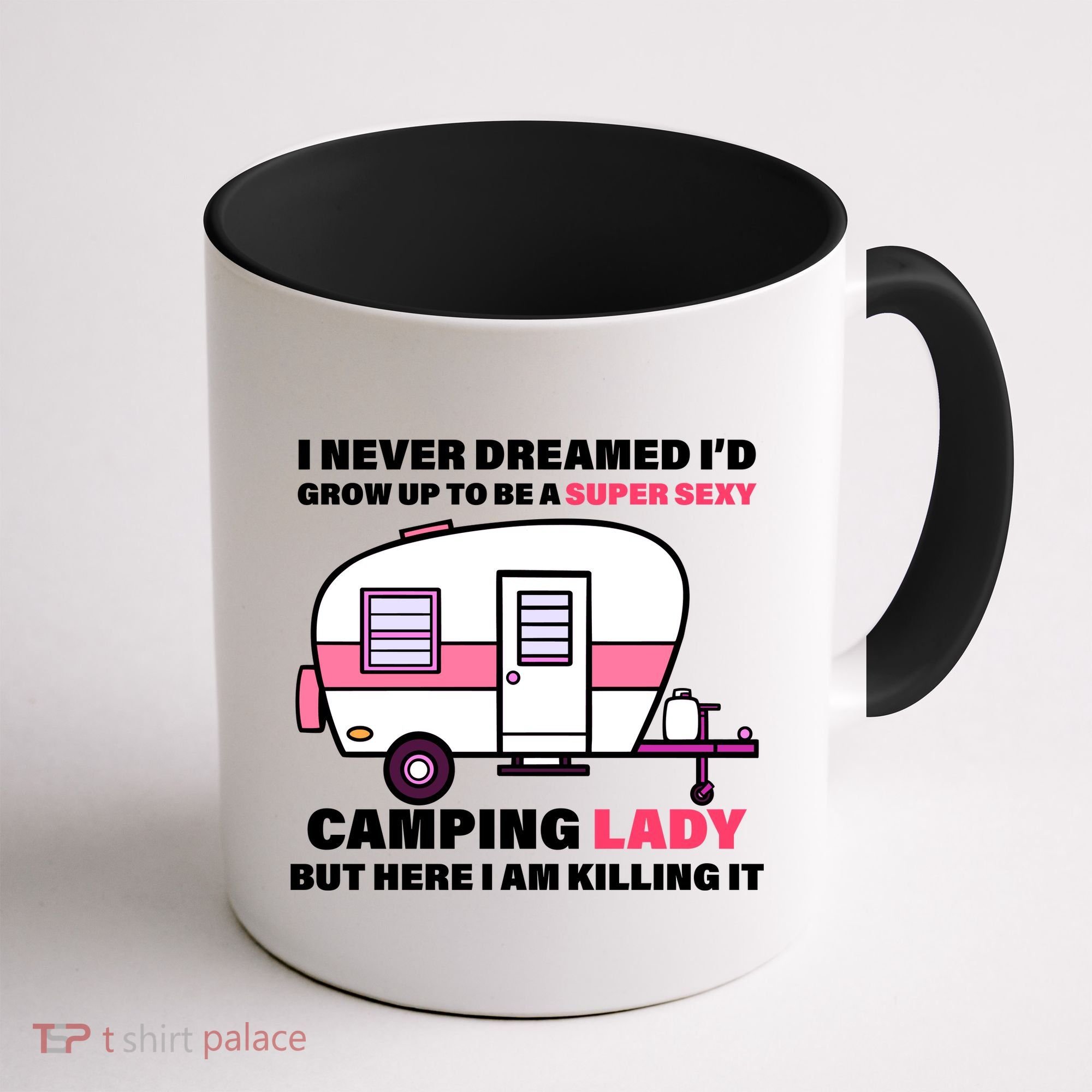 Super Sexy Camping Lady Killing It Coffee Mug