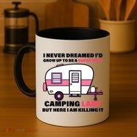 Super Sexy Camping Lady Killing It Coffee Mug thumb 4