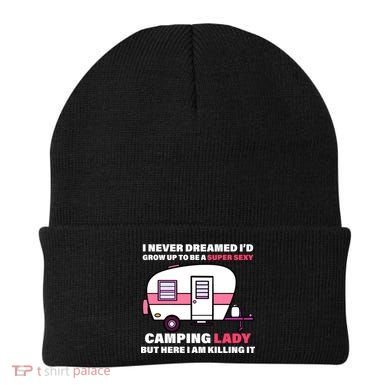 Super Sexy Camping Lady Killing It Beanie