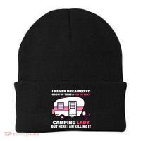 Super Sexy Camping Lady Killing It Beanie thumb 0