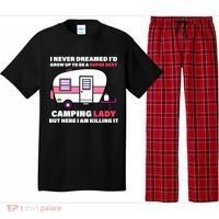 Super Sexy Camping Lady Killing It Pajama Set thumb 0