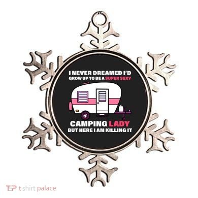 Super Sexy Camping Lady Killing It Ornament