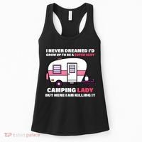 Super Sexy Camping Lady Killing It Women's Tank Top thumb 0