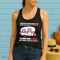 Super Sexy Camping Lady Killing It Women's Tank Top thumb 2