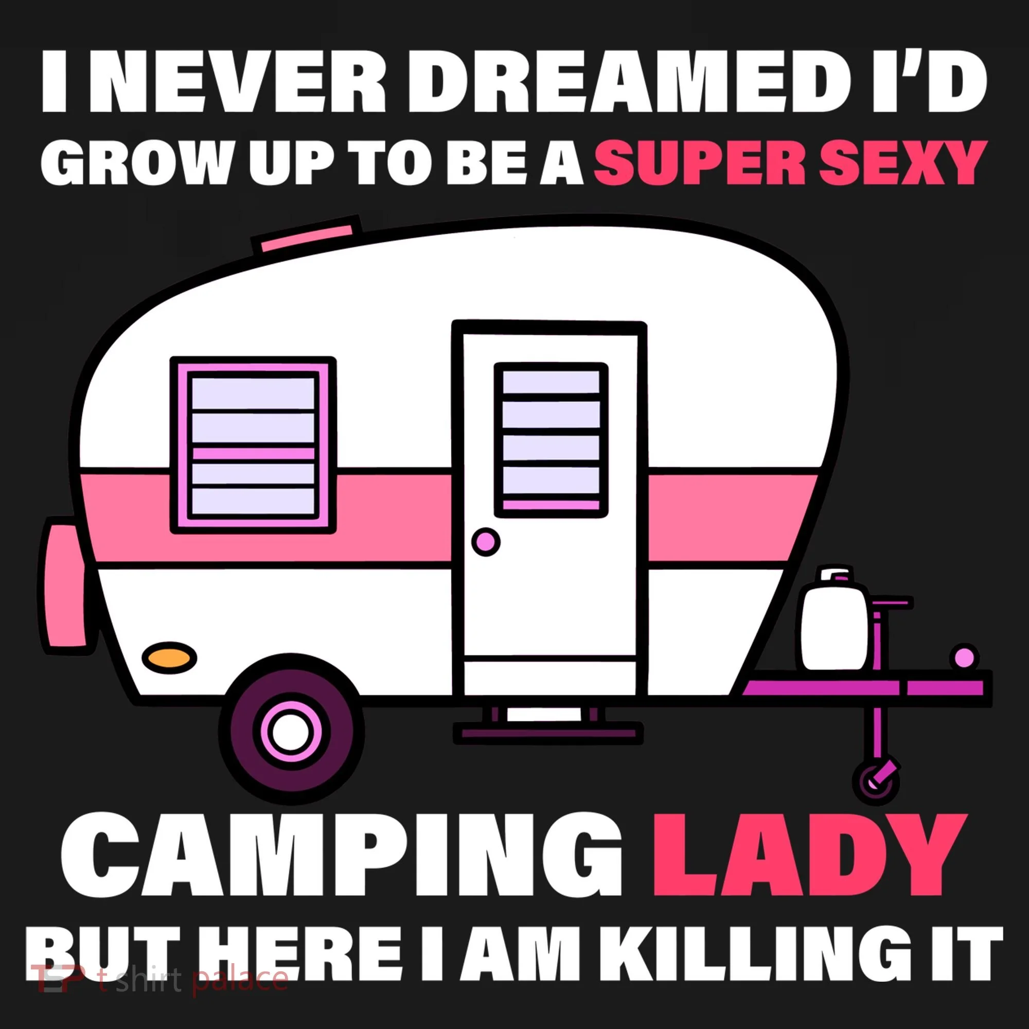 Super Sexy Camping Lady Killing It Baby Bodysuit