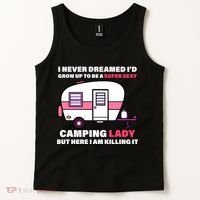 Super Sexy Camping Lady Killing It Tank Top thumb 2