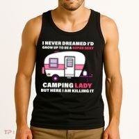 Super Sexy Camping Lady Killing It Tank Top thumb 3