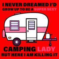 Super Sexy Camping Lady Killing It Santa Hat thumb 1
