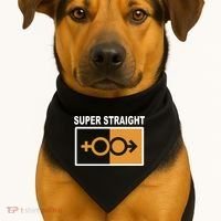 Super Straight Pride Bar Style USA-Made Doggie Bandana thumb 1