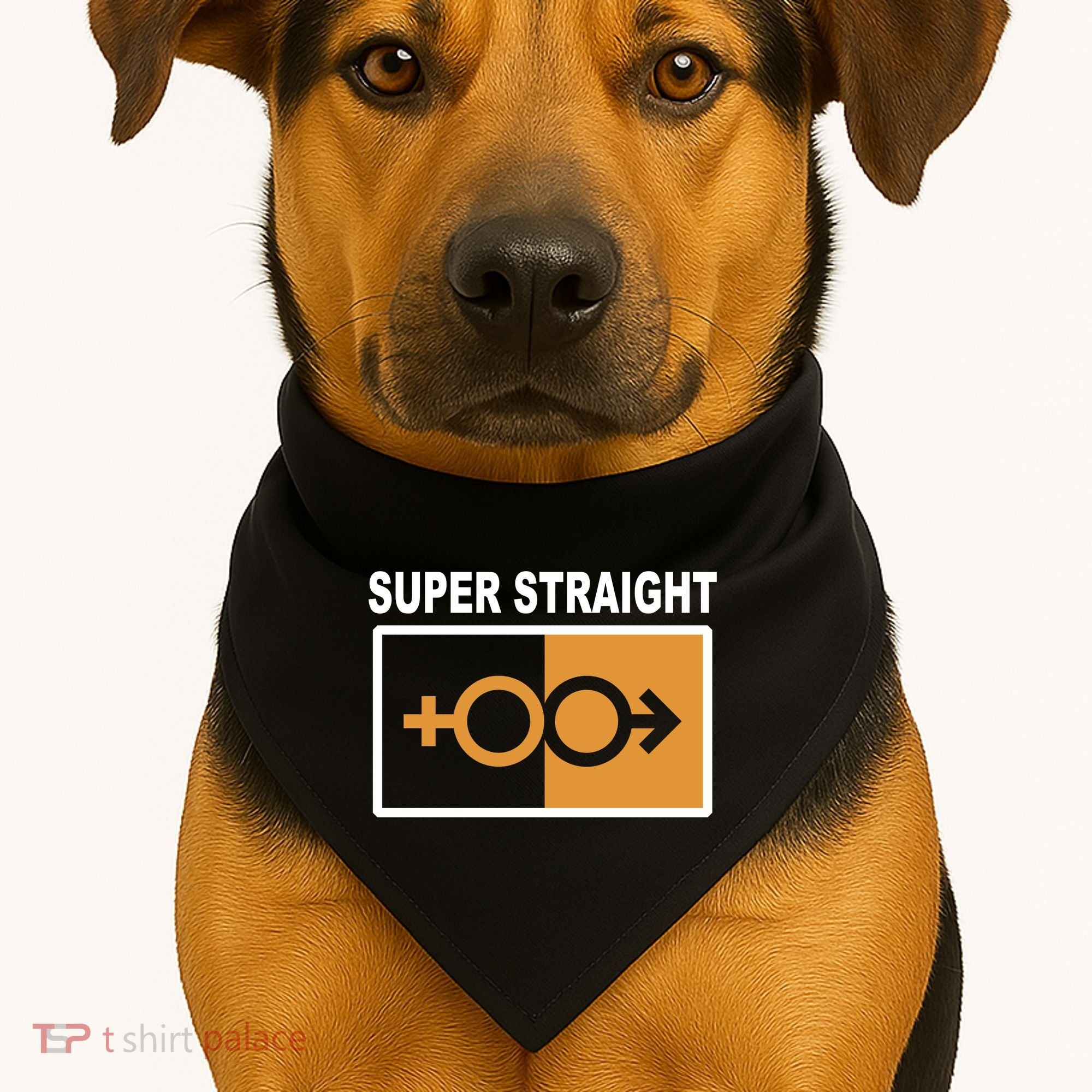 Super Straight Pride Bar Style USA-Made Doggie Bandana