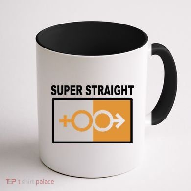 Super Straight Pride Bar Style Coffee Mug back