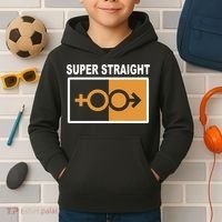 Super Straight Pride Bar Style Kids Hoodie thumb 2