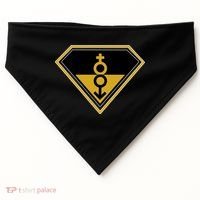 Super Straight Pride Superhero USA-Made Doggie Bandana thumb 0