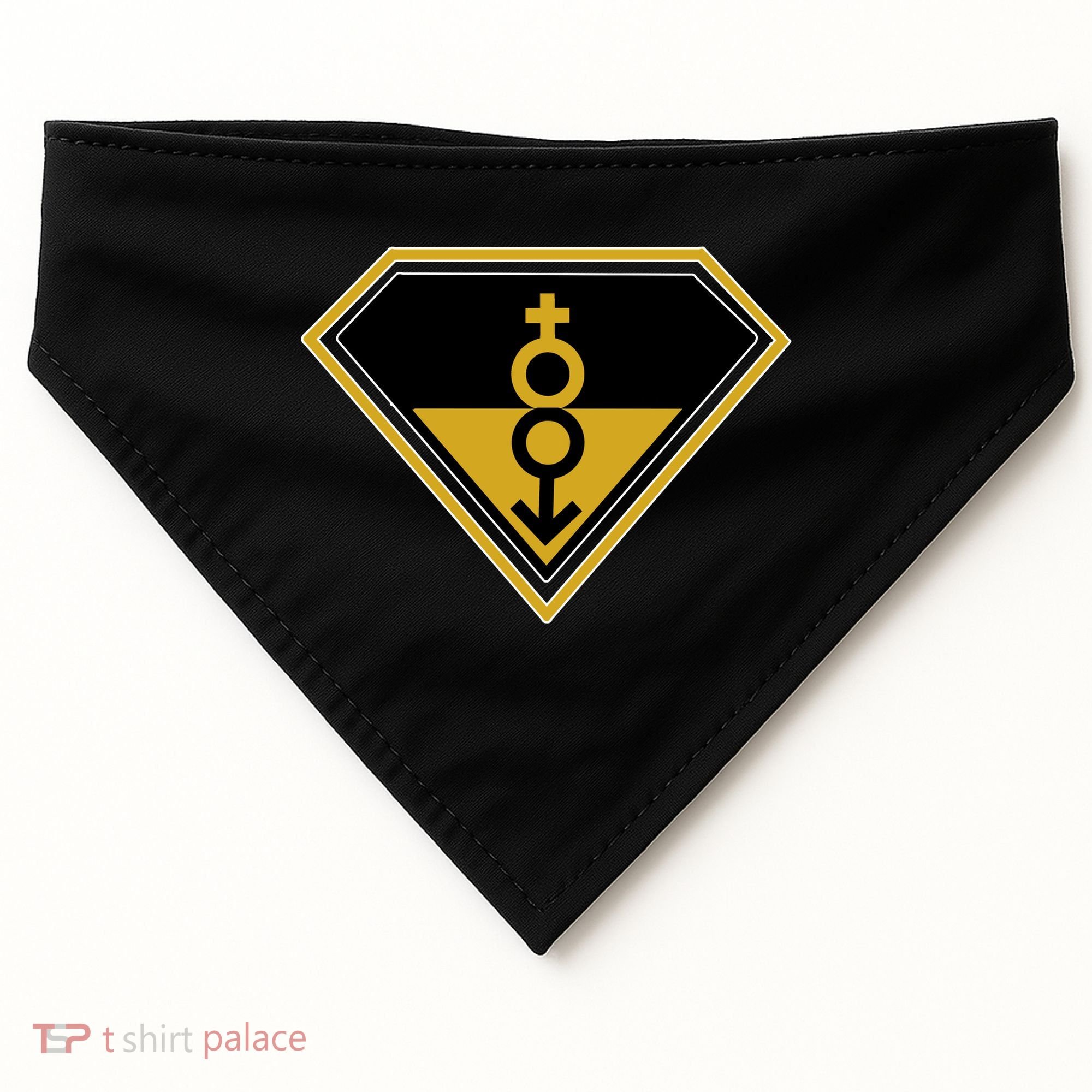Super Straight Pride Superhero USA-Made Doggie Bandana