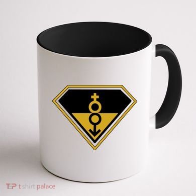 Super Straight Pride Superhero Coffee Mug back