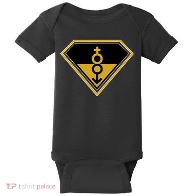 Super Straight Pride Superhero Baby Bodysuit