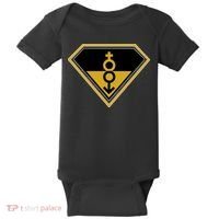 Super Straight Pride Superhero Baby Bodysuit thumb 0