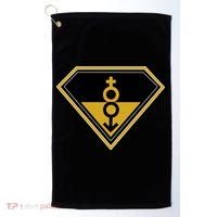 Super Straight Pride Superhero Golf Towel thumb 0