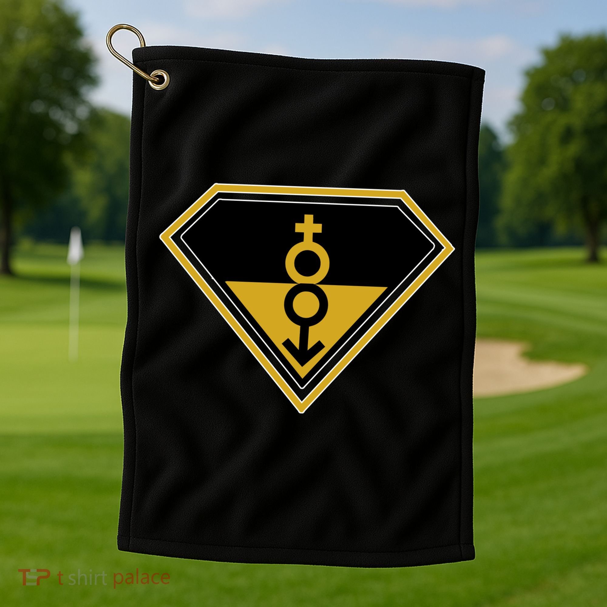 Super Straight Pride Superhero Golf Towel