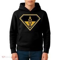 Super Straight Pride Superhero Kids Hoodie thumb 4