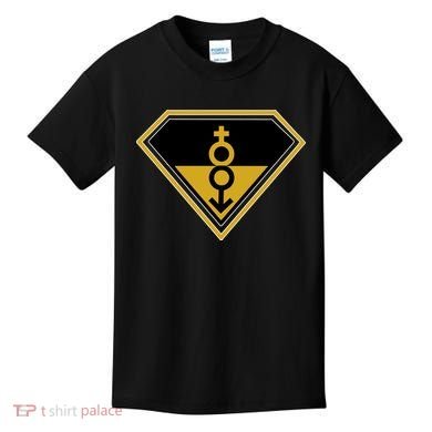 Super Straight Pride Superhero Kids T-Shirt