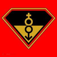 Super Straight Pride Superhero Santa Hat thumb 1