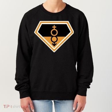 Super Straight Superhero Comic Logo Women's Sweatshirt