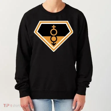 Super Straight Superhero Comic Logo Women's Sweatshirt