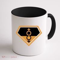 Super Straight Superhero Comic Logo Coffee Mug thumb 1