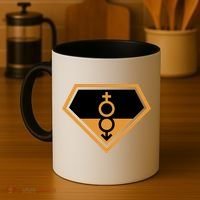 Super Straight Superhero Comic Logo Coffee Mug thumb 4