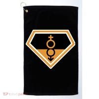 Super Straight Superhero Comic Logo Golf Towel thumb 0