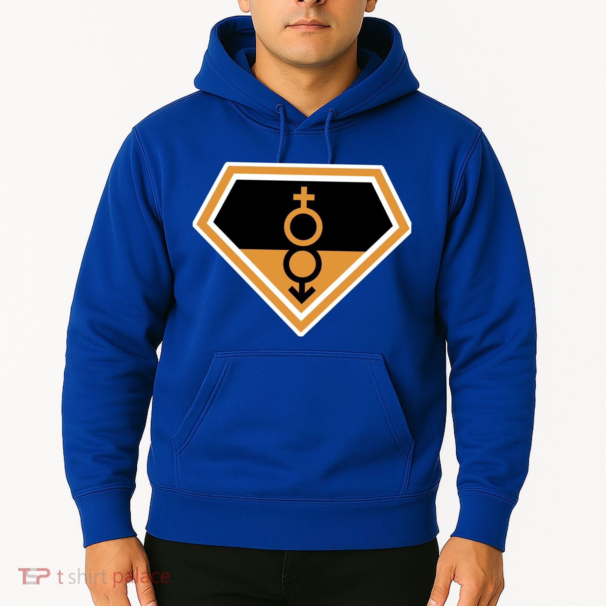 Super Straight Superhero Comic Logo Hoodie