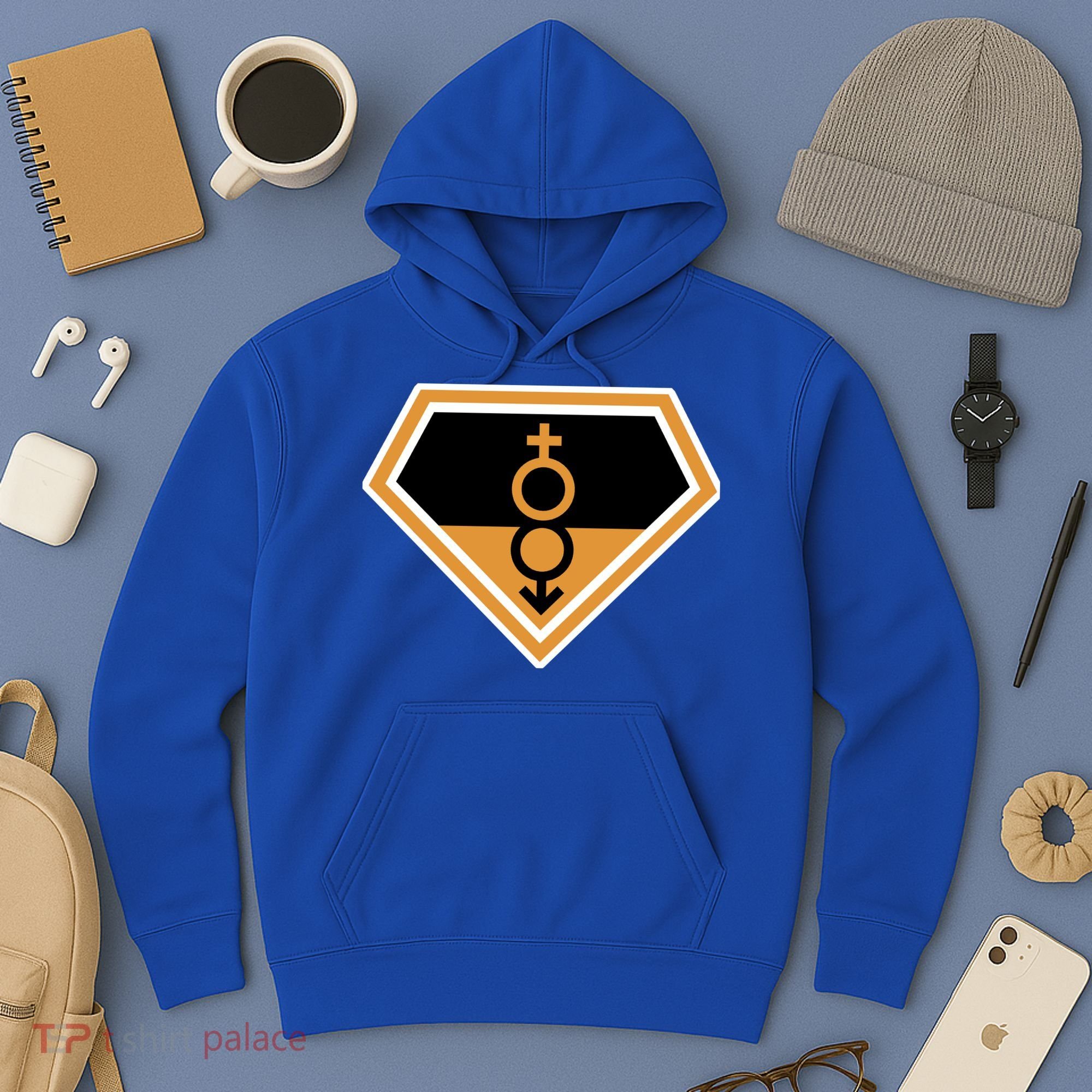 Super Straight Superhero Comic Logo Hoodie