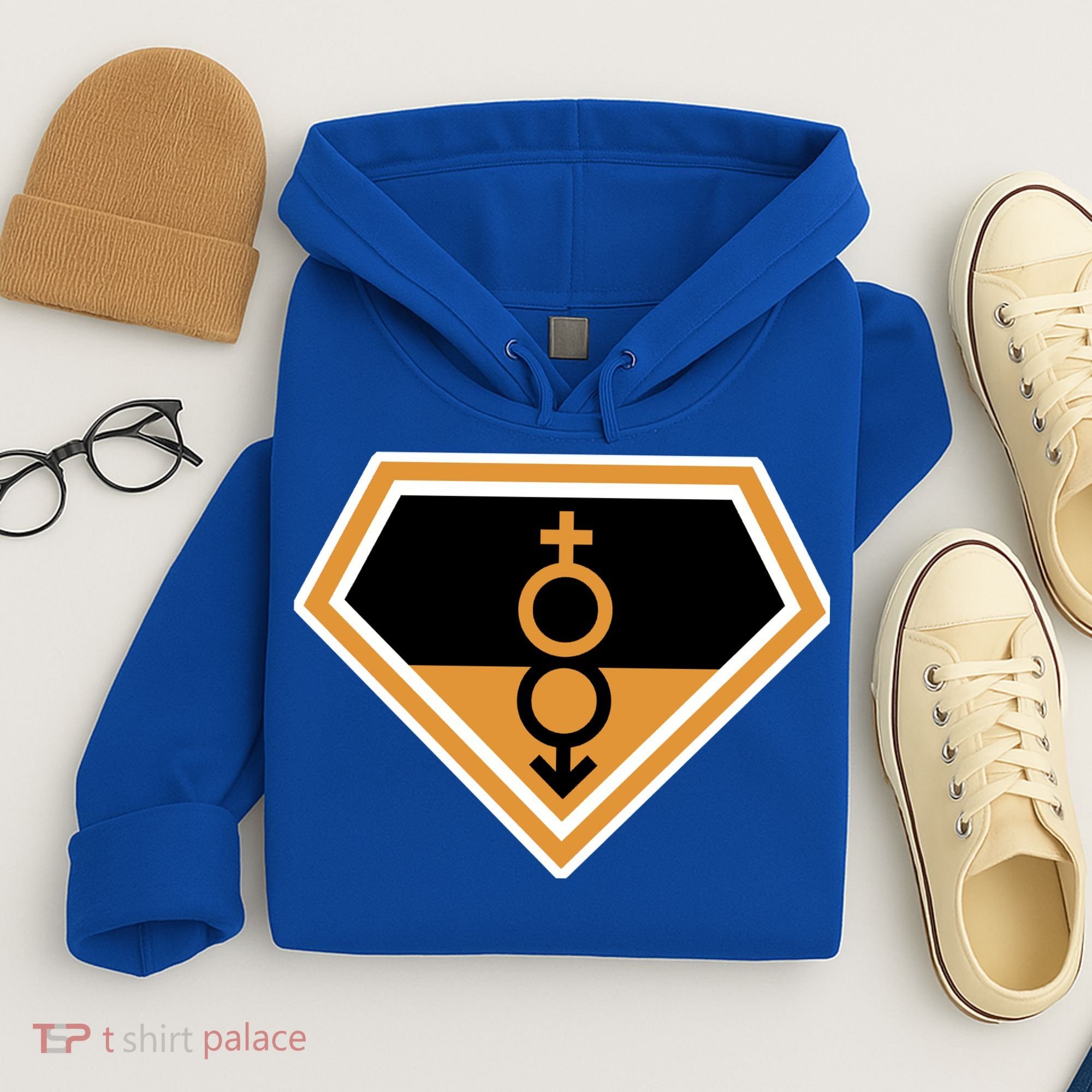 Super Straight Superhero Comic Logo Hoodie