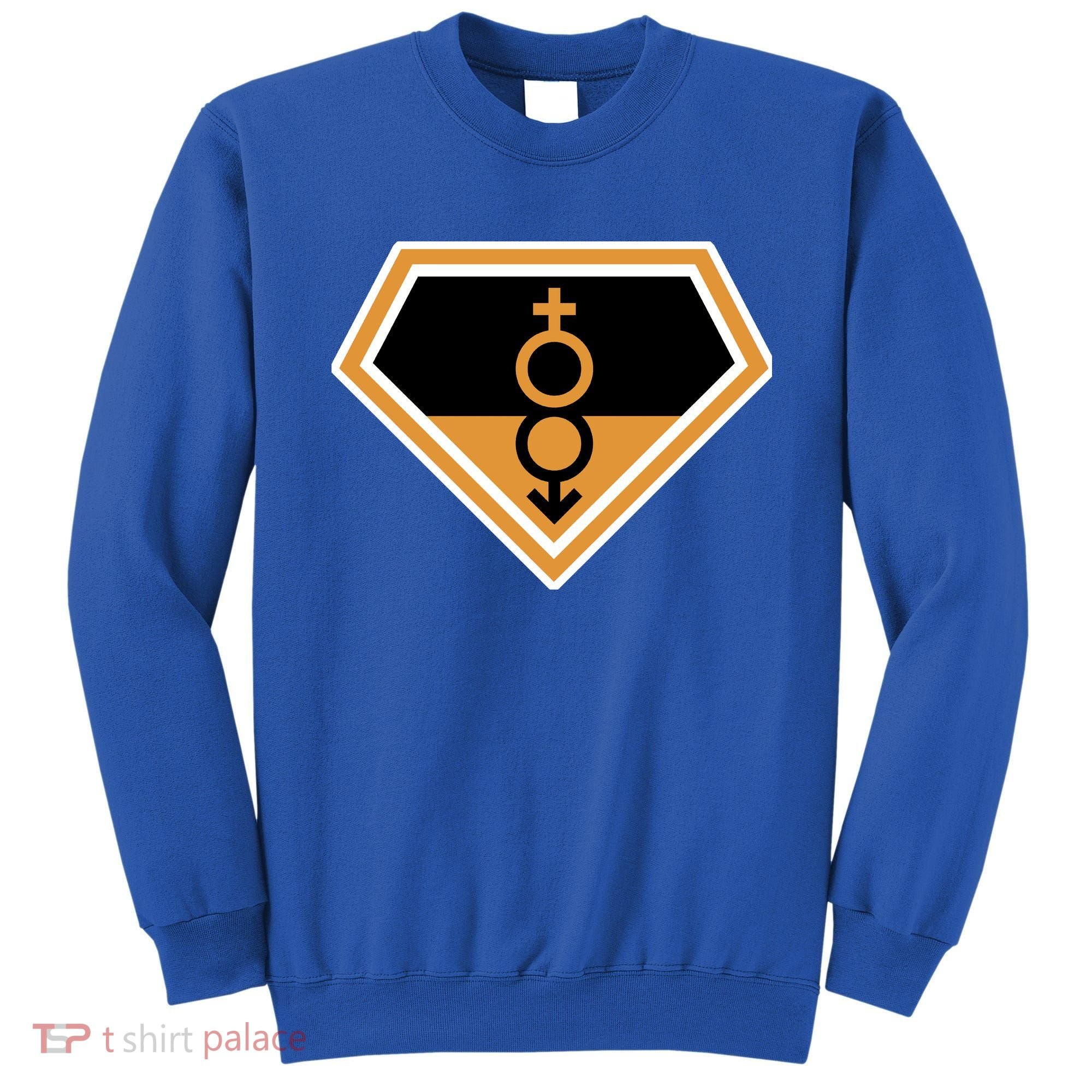 Super Straight Superhero Comic Logo Sweatshirt