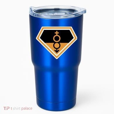 Super Straight Superhero Comic Logo Tumbler