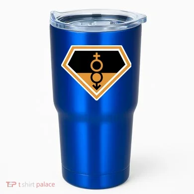 Super Straight Superhero Comic Logo Tumbler