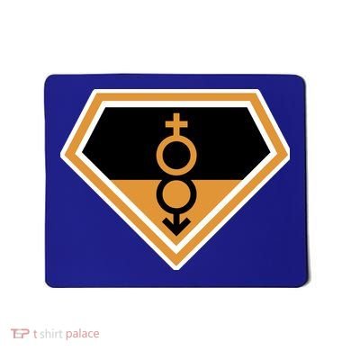 Super Straight Superhero Comic Logo Mousepad
