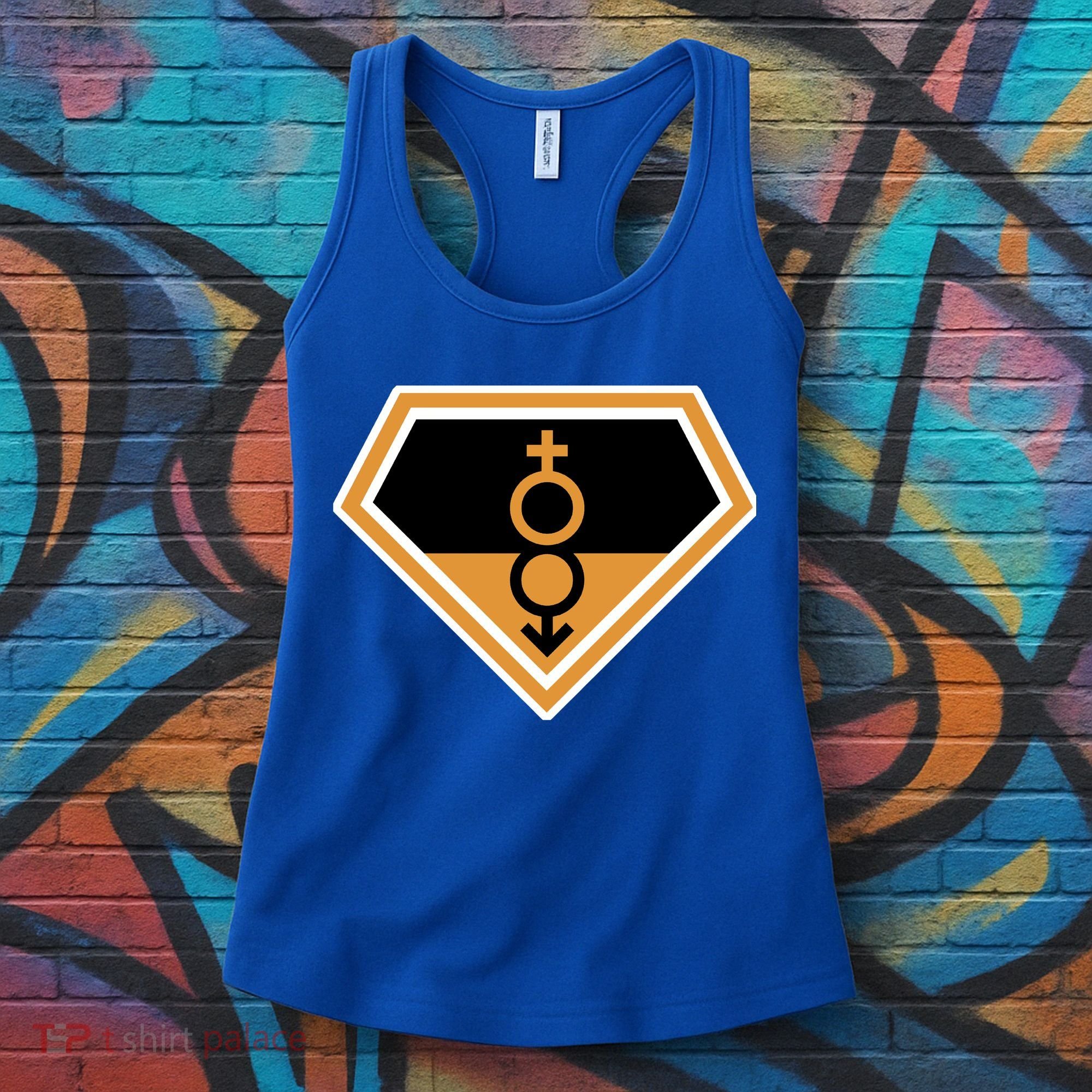 Super Straight Superhero Comic Logo Women's Tank Top