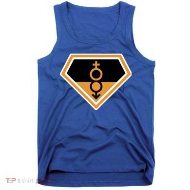 Super Straight Superhero Comic Logo Tank Top