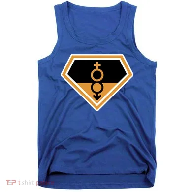 Super Straight Superhero Comic Logo Tank Top