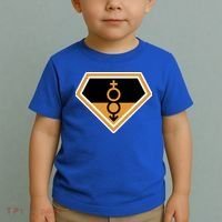 Super Straight Superhero Comic Logo Toddler T-Shirt thumb 2