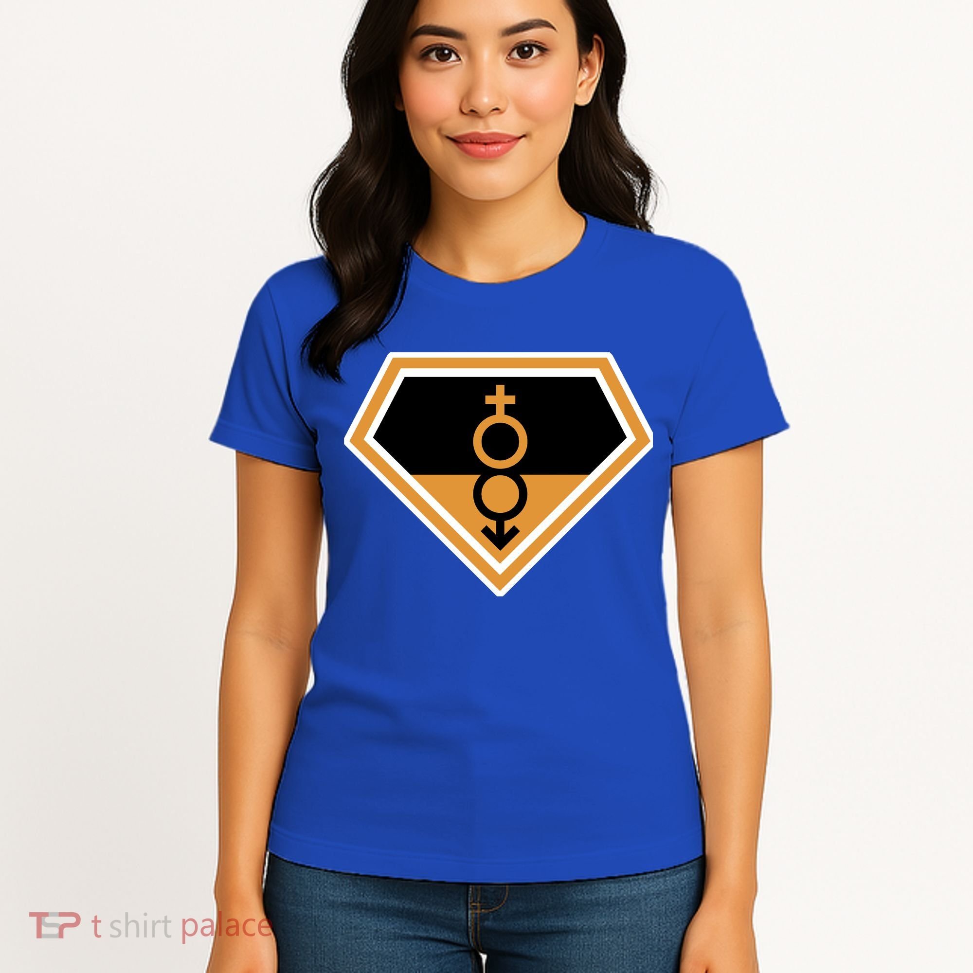 Super Straight Superhero Comic Logo Women's T-Shirt