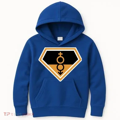 Super Straight Superhero Comic Logo Kids Hoodie