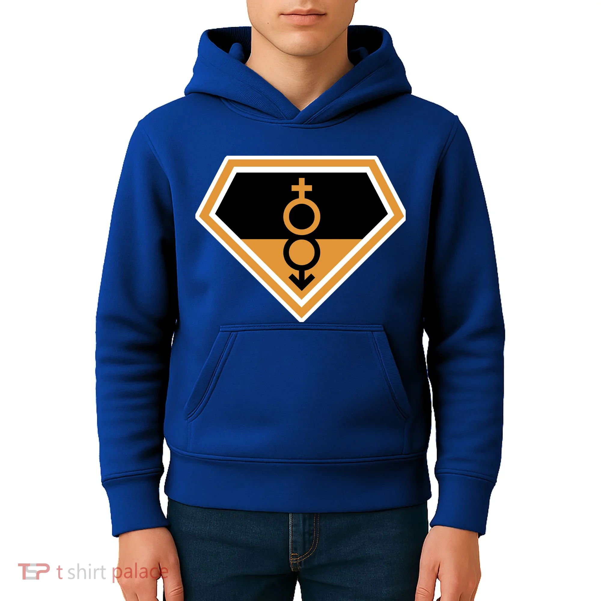 Super Straight Superhero Comic Logo Kids Hoodie